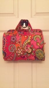 Toiletry bag closed