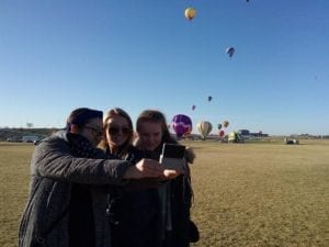 Hot air balloon selfie.