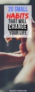 20 small habits that will change your life