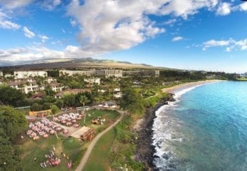 Marriott luau from above