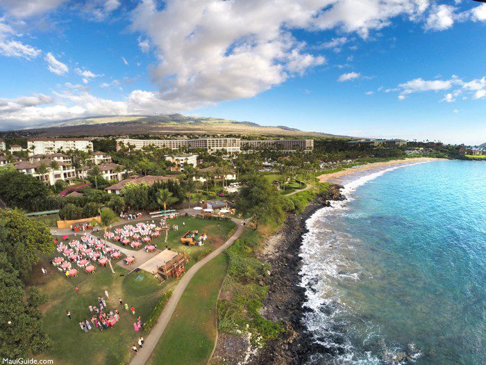 Marriott luau from above