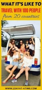 What its like to travel with 100 people from 20 countries